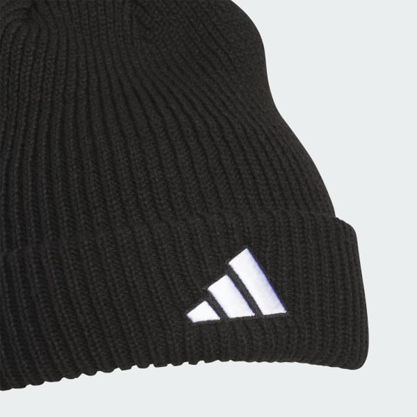 adidas Youth Team Issue 2 Fold Beanie - Black | Free Shipping with