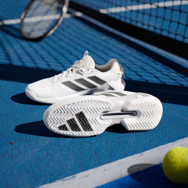 Vit Adizero Ubersonic 5 Tennisskor