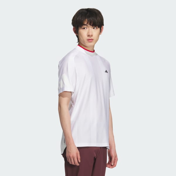 ホワイト 【ゴルフ】アディゼロ メッシュ モックネック 半袖シャツ