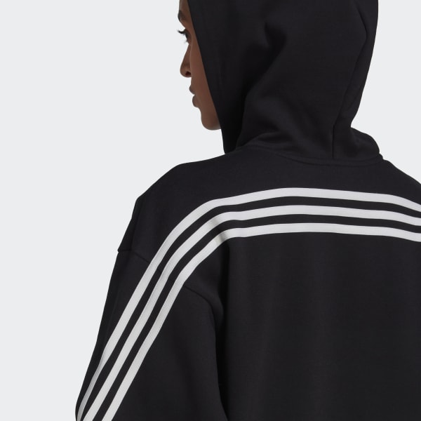 Preto Camisola Comprida com Capuz 3-Stripes Future Icons F6488