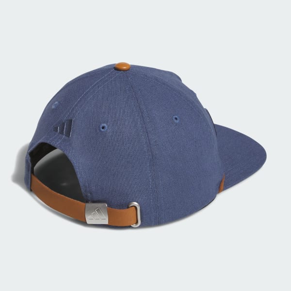 Blue Five-Panel Script Cap
