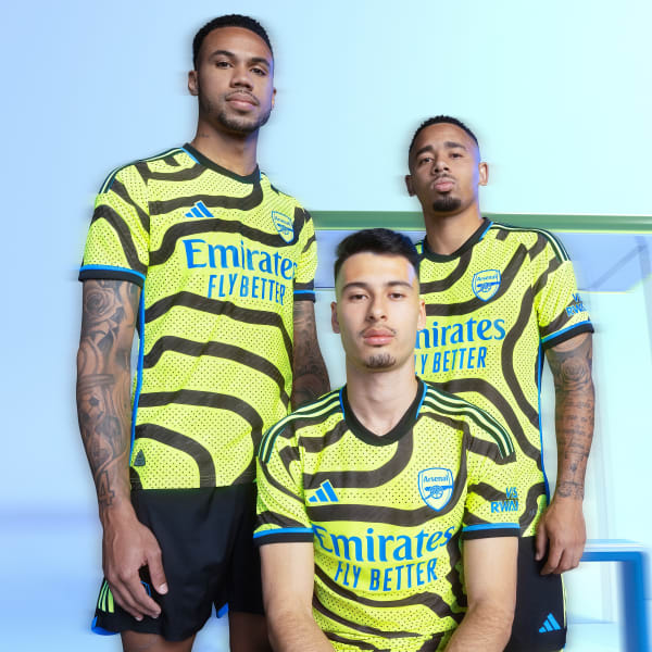 adidas Arsenal 23/24 Away Jersey - Yellow, Men's Soccer