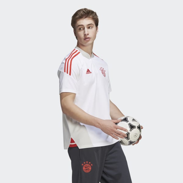 Bialy FC Bayern Condivo 22 Polo Shirt QB350