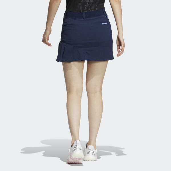Blue Lightweight Pleats Skirt