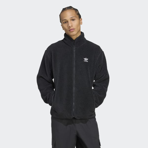 アディダス☆メンズイリジナルTrefoil Essentials Teddy Fleece adidas Trefoil Essentials Teddy Fleece - Black | Free