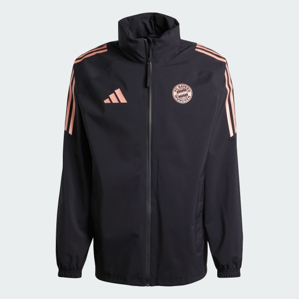 cierna FC Bayern Tiro 24 Rain Jacket