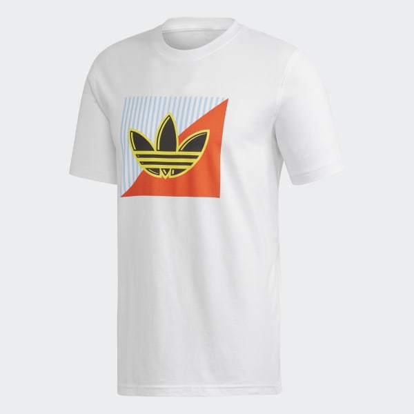 adidas T-shirt Diagonal Logo - blanc 