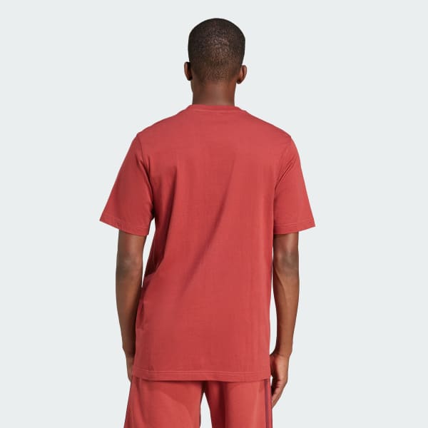 สีแดง เสื้อยืด Adicolor Trefoil