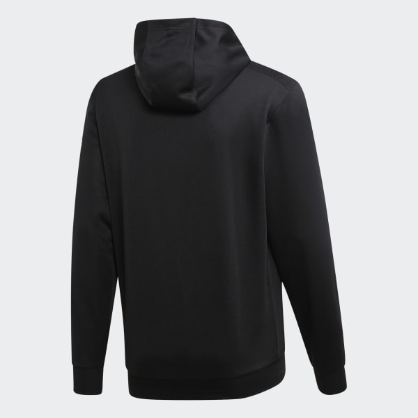 Plain black adidas hoodie top