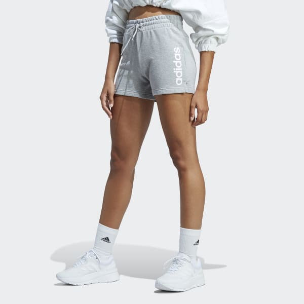 Grey Essentials Linear French Terry Shorts