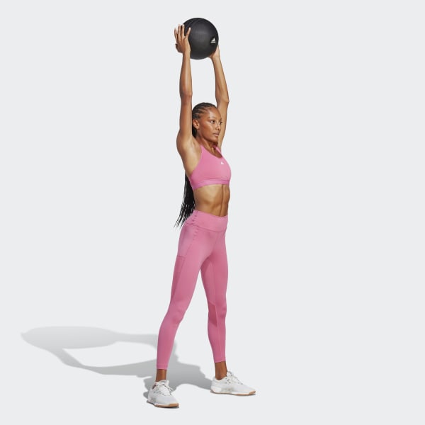 Pink adidas TLRD Move Training High-Support Bra
