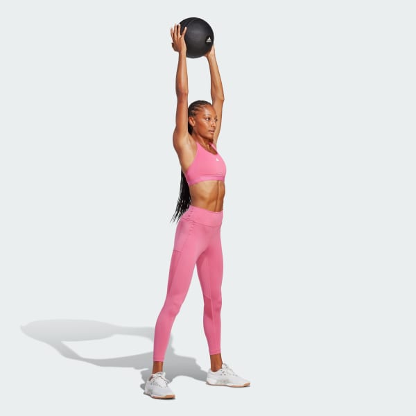 Rosa adidas TLRD Move Training High-Support Sport-BH