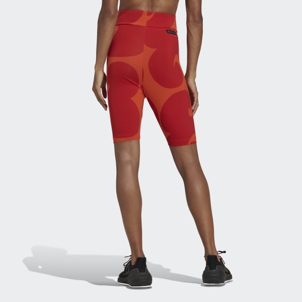 Pomarańczowy Marimekko Rib Short Leggings Knee Length