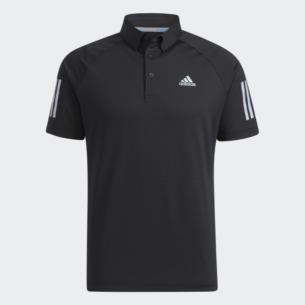 Black 3-Stripes Polo Shirt TK581