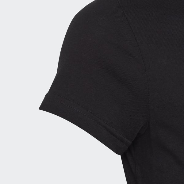 Negro Polera Essentials Logo Grande Algodón