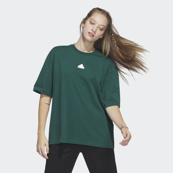 adidas Future Icons Graphic Boyfriend Tee Green adidas Thailand