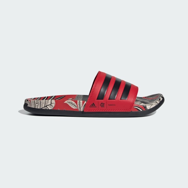Rojo Sandalias Adilette Comfort