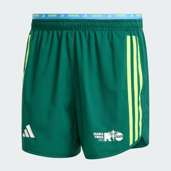 Verde Shorts de Corrida Maratona do Rio