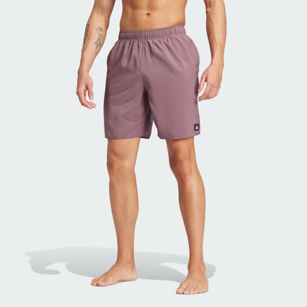 Purpura Shorts de natación CLX Largo Clásico Solid