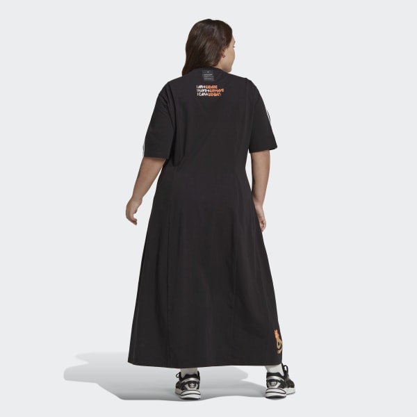 Preto Vestido (Plus Size)