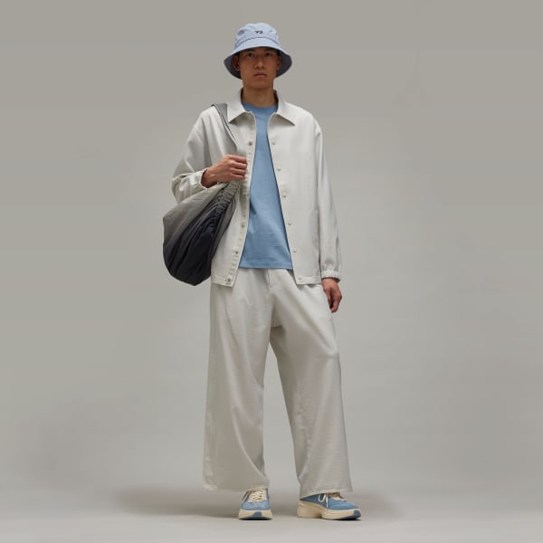 Grey Y-3 Sport Uniform Wide Pants