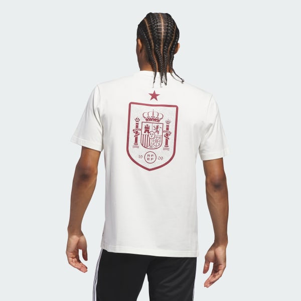 White WORLD CUP 26 SPAIN AWAY GRAPHIC TEE