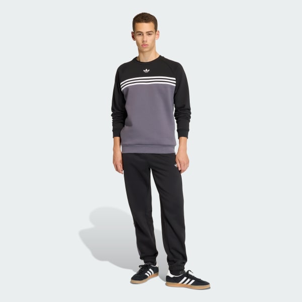 Preto CALÇA MOLETOM LISTRAS PARCIAIS