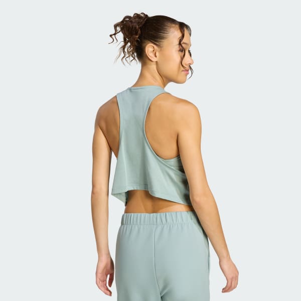 Verde Regata Cropped Yoga Essentials