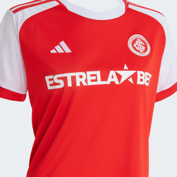 Vermelho Camisa 1 SC Internacional Feminina 24