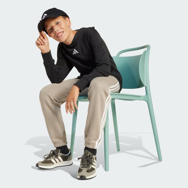 Siyah Essentials Kids Kapüşonlu Üst