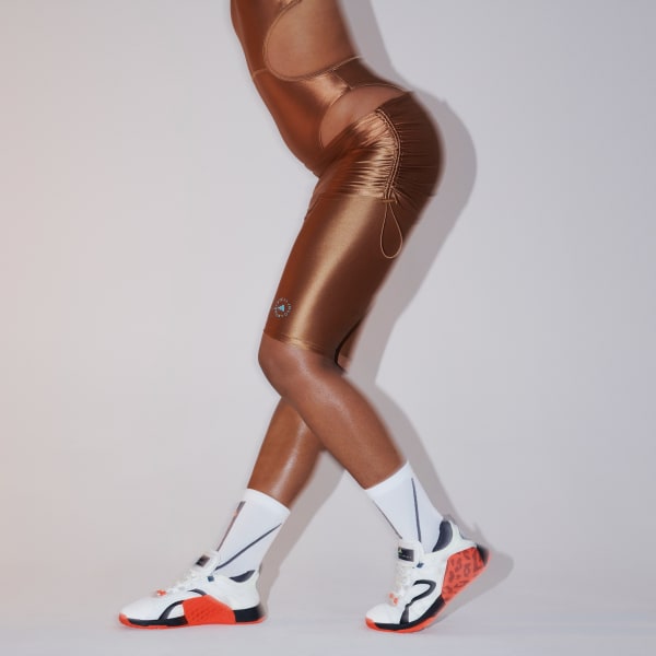 สีน้ำตาล กางเกงขาสั้น adidas by Stella McCartney Roll-Top