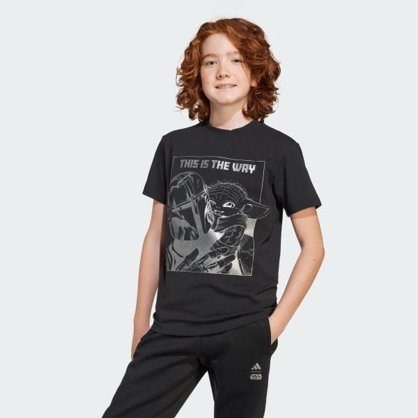 Hitam TEE GRAFIS ADIDAS STAR WARS MANDALORIAN