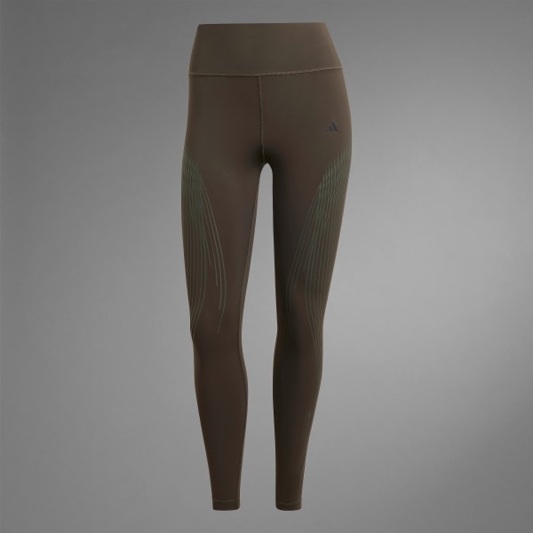adidas Optime Power 7 8 Leggings Green Free Shipping with adiClub adidas US