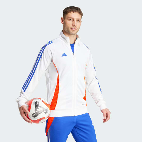 adidas Tiro 24 Training Jacket - White | Free Shipping with