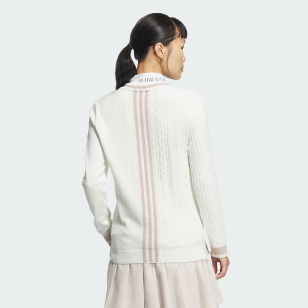 White 풀리 패션 백 3S 애시메트리 디자인 크루넥 풀오버