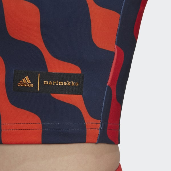 Orange adidas x Marimekko Train Icons Print Tank Top