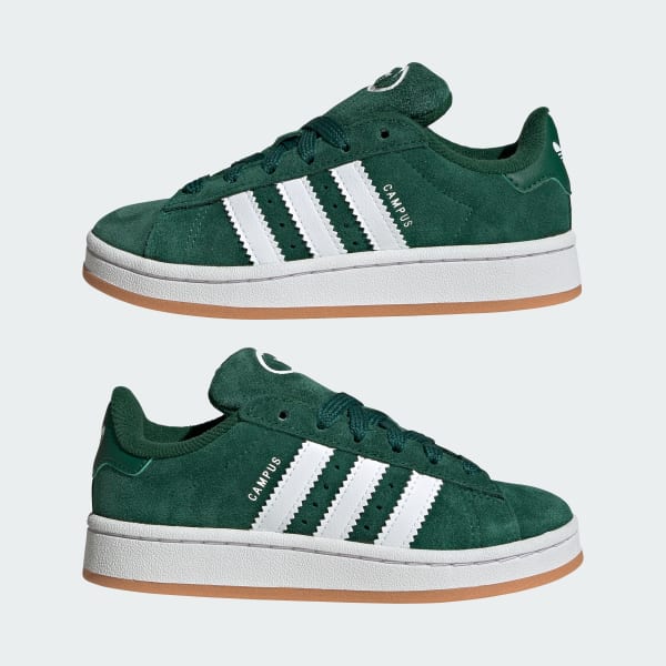 Adidas Originals Boys Campus 00s CF El Shoes Dark Green Gum White Size 13.0