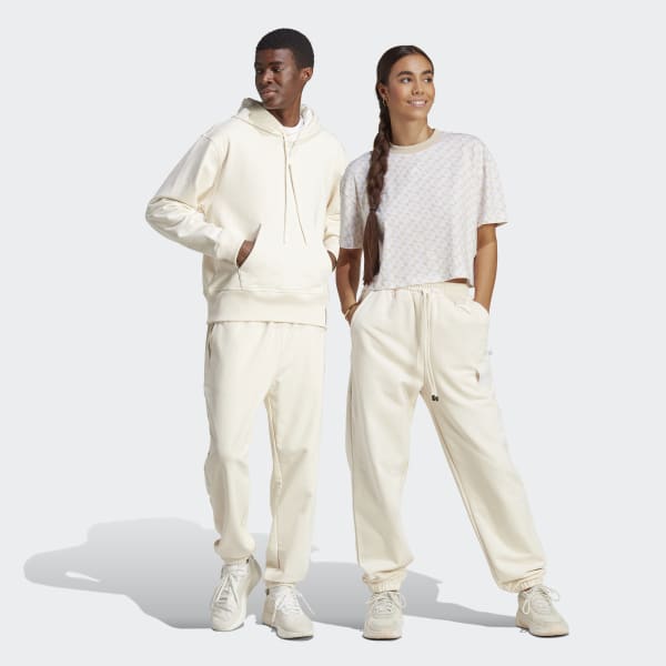 White Lounge Heavy French Terry Pants