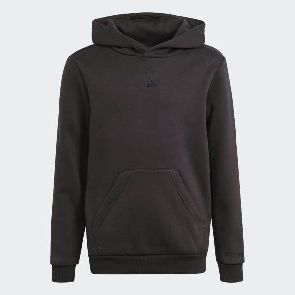 Black Hooded Fleece Tracksuit