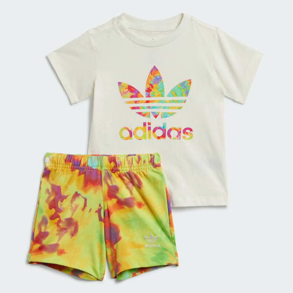 Adidas tie dye shorts sales
