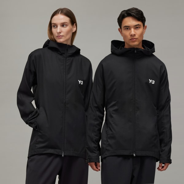 Y 3 Refined Wool Hooded Top 3 Stripes Nero adidas adidas Italia