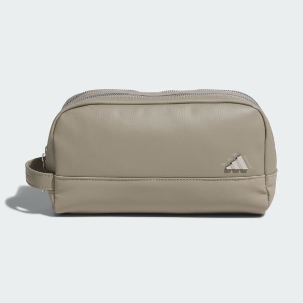 Beige Two-Way Zip Pouch