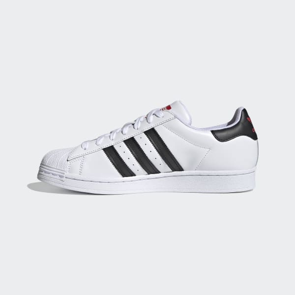 Adidas superstar blanc bleu rouge on sale
