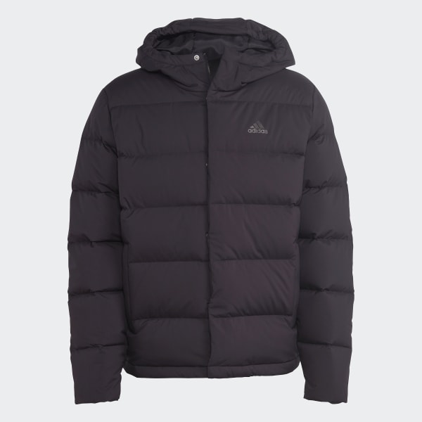 Svart Helionic Hooded Down Jacket