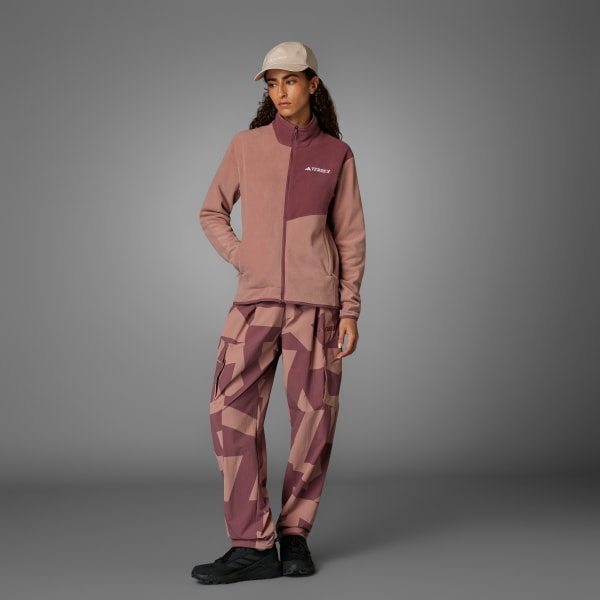 Rosa Campera Terrex Multi Cierre Frontal Algodón Perchado