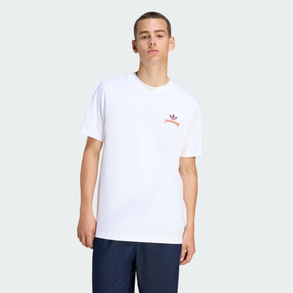 White SMILEY DAISY TEE
