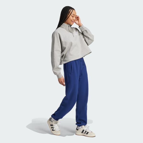Azul Pantalón Deportivo Essentials Felpa Francesa