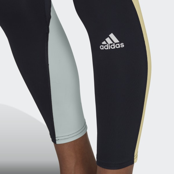 Niebieski Own the Run Colorblock 7/8 Tights DK703