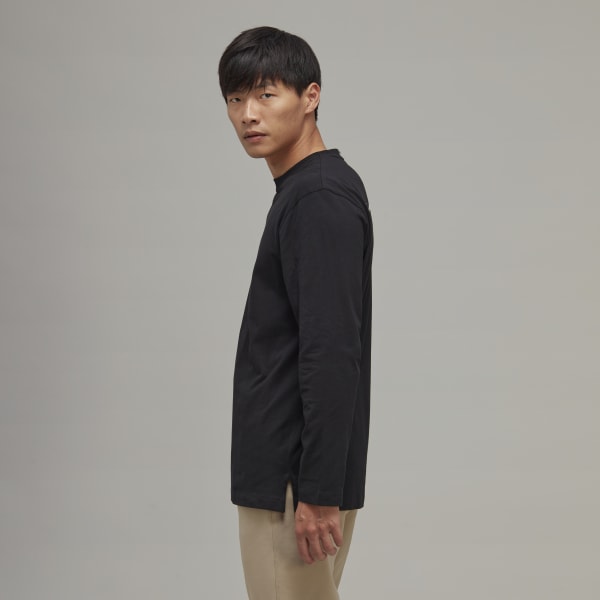 cerná Tričko Y-3 Graphic Long Sleeve EAW47