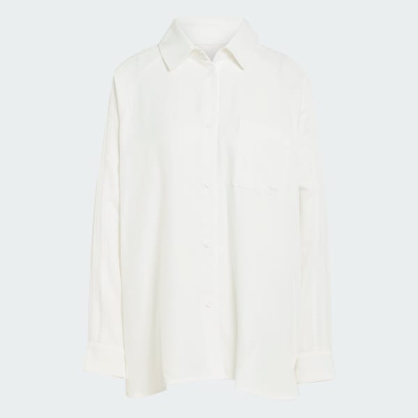 White Premium Essentials Long Sleeve Shirt
